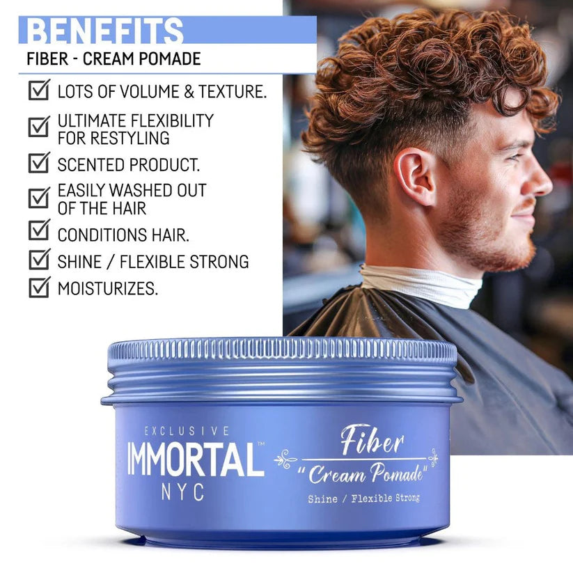 Immortal NYC Creative Fiber Wax | Strong Hold & Flexible Styling for Men | JCAVES USA