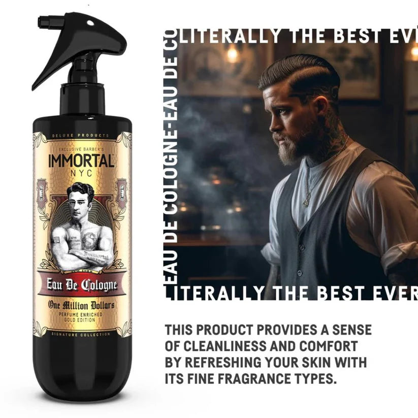 Immortal NYC The One In A Million Dollars Fragranced Spray Cologne | Bold & Luxurious Scent