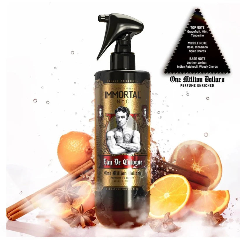 Immortal NYC The One In A Million Dollars Fragranced Spray Cologne | Bold & Luxurious Scent
