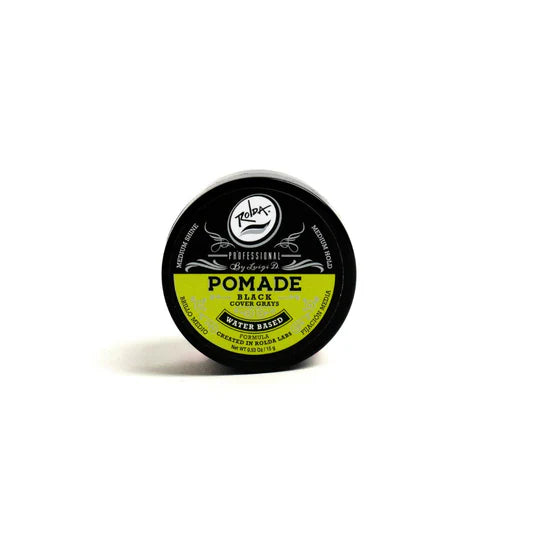 Rolda - Black Hair Pomade | Covers Grey Hairs, Medium Hold, Medium Shine, Water-based Formula, All Day Hold, Flake-free, Alcohol-free
