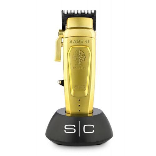 StyleCraft Saber 2.0 Cordless Modular Clipper w/ High-Torque Digital Brushless Motor - Gold (SC617M)