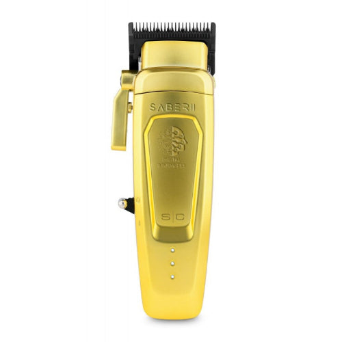 StyleCraft Saber 2.0 Cordless Modular Clipper w/ High-Torque Digital Brushless Motor - Gold (SC617M)