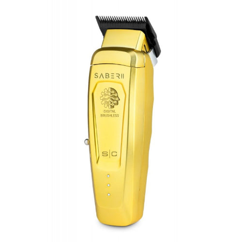 StyleCraft Saber 2.0 Cordless Modular Clipper w/ High-Torque Digital Brushless Motor - Gold (SC617M)