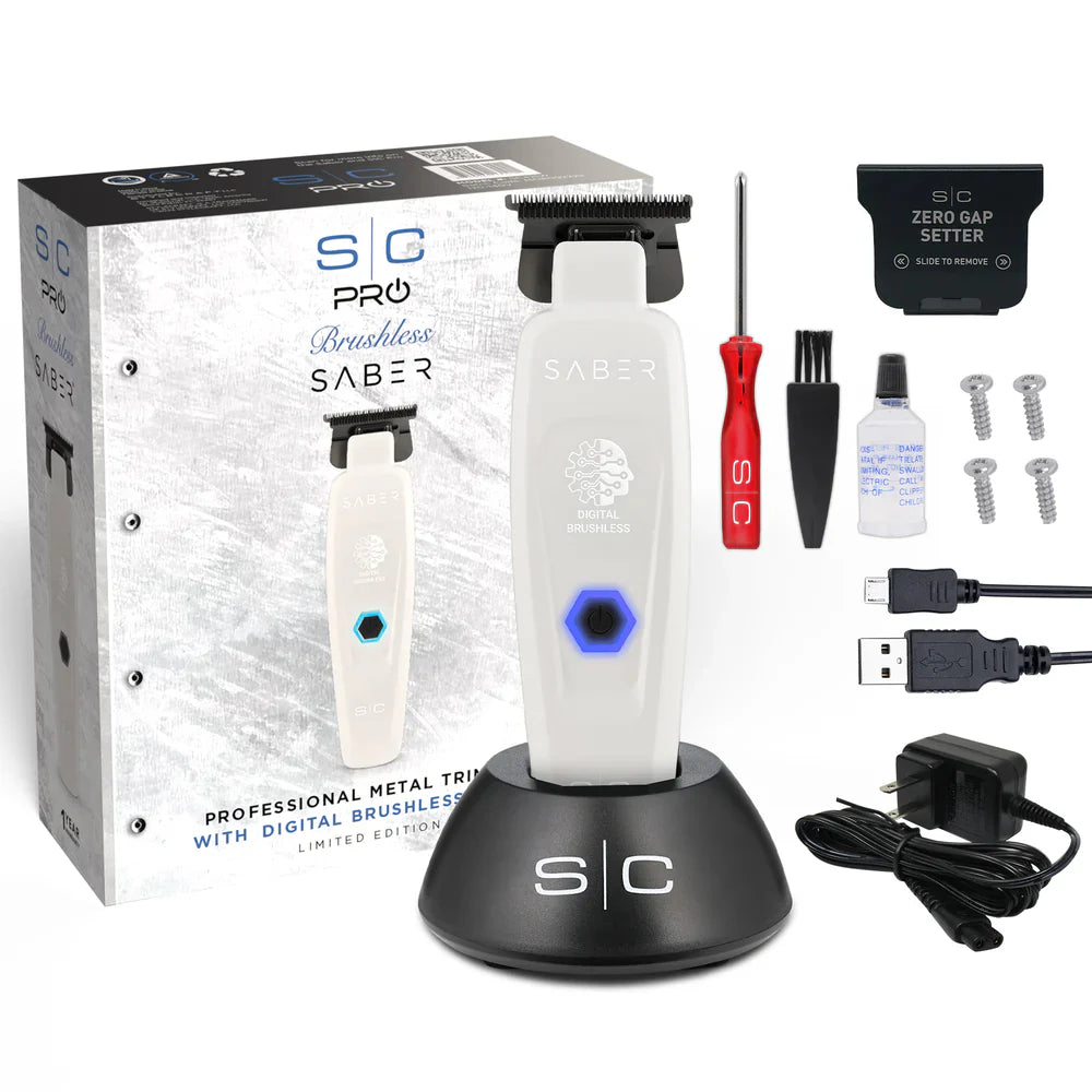 StyleCraft Saber Professional Hair Trimmer – Digital Brushless Motor, Precision Grooming Tool