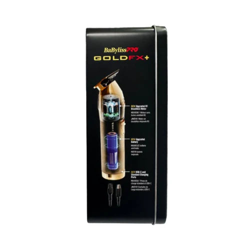 BaBylissPRO GoldFX+ Outlining Cordless Trimmer – FX787NG, Professional Hair & Beard Trimmer | JCAVES USA