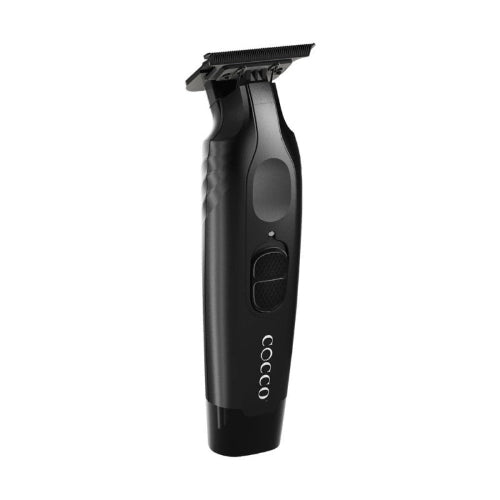 Cocco Veloce Pro Cordless Trimmer – Matte Black | Digital Gap Ambassador DLC Blade + Charging Stand | Professional Grooming Tool | JCAVES USA