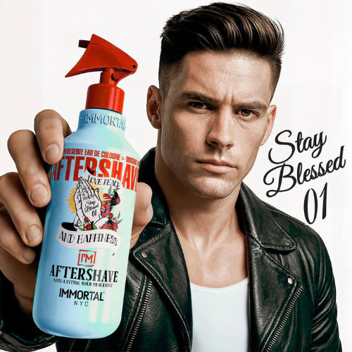 Immortal NYC Aftershave Stay Blessed 02 | Soothing Post-Shave Balm & Fragrance | JCAVES USA