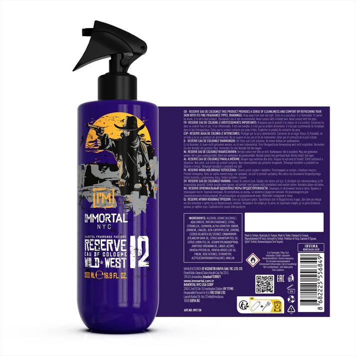 Immortal NYC Wild West no.12 16.9oz Immortal NYC Wild West no.12 16.9oz