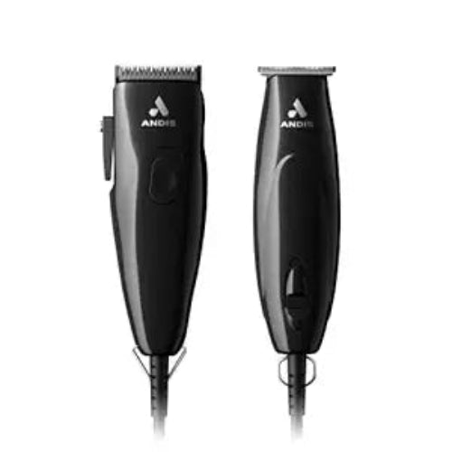 Andis Professional PivotPro and SpeedMaster Hair Clipper and Beard Trimmer Set, Black Model #24819