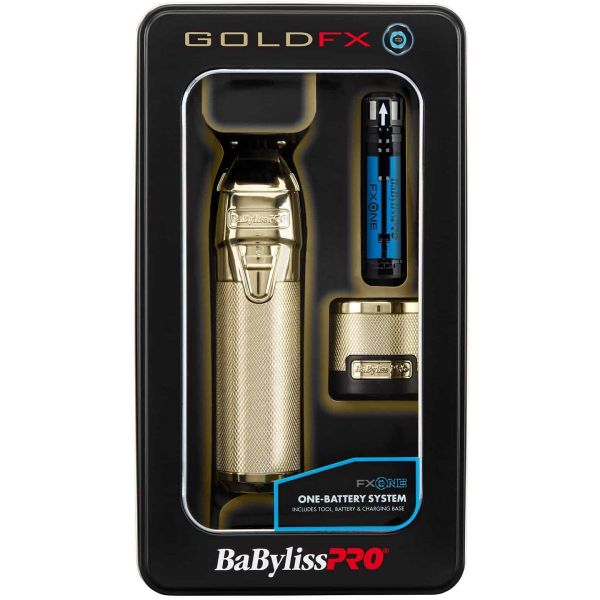 BaBylissPRO FXONE GOLDFX Trimmer – Professional Cordless Hair & Beard Trimmer | JCAVES USA