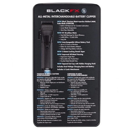 BaByliss FXONE Clipper – Black FX899MB, Professional Cordless Hair Clipper | JCAVES USA