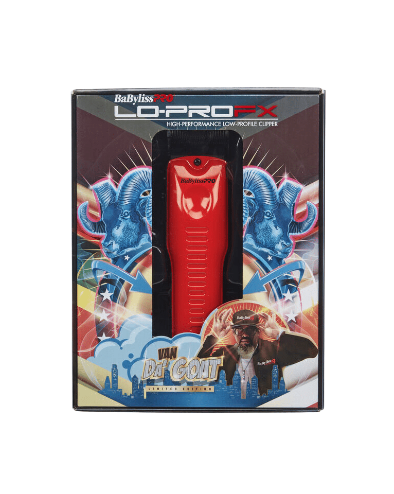 BaByliss Lo-PRO FX Influencer Clipper – Red Limited Edition FX825RI, Professional Cordless Hair Clipper | JCAVES USA