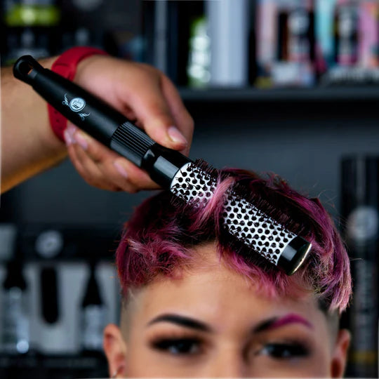 Rolda - Men's Barber Round Blow Drying Hair Brush | Anti-Static, High Heat Resistant