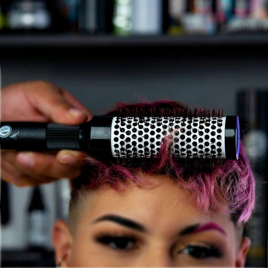 Rolda - Men's Barber Round Blow Drying Hair Brush | Anti-Static, High Heat Resistant