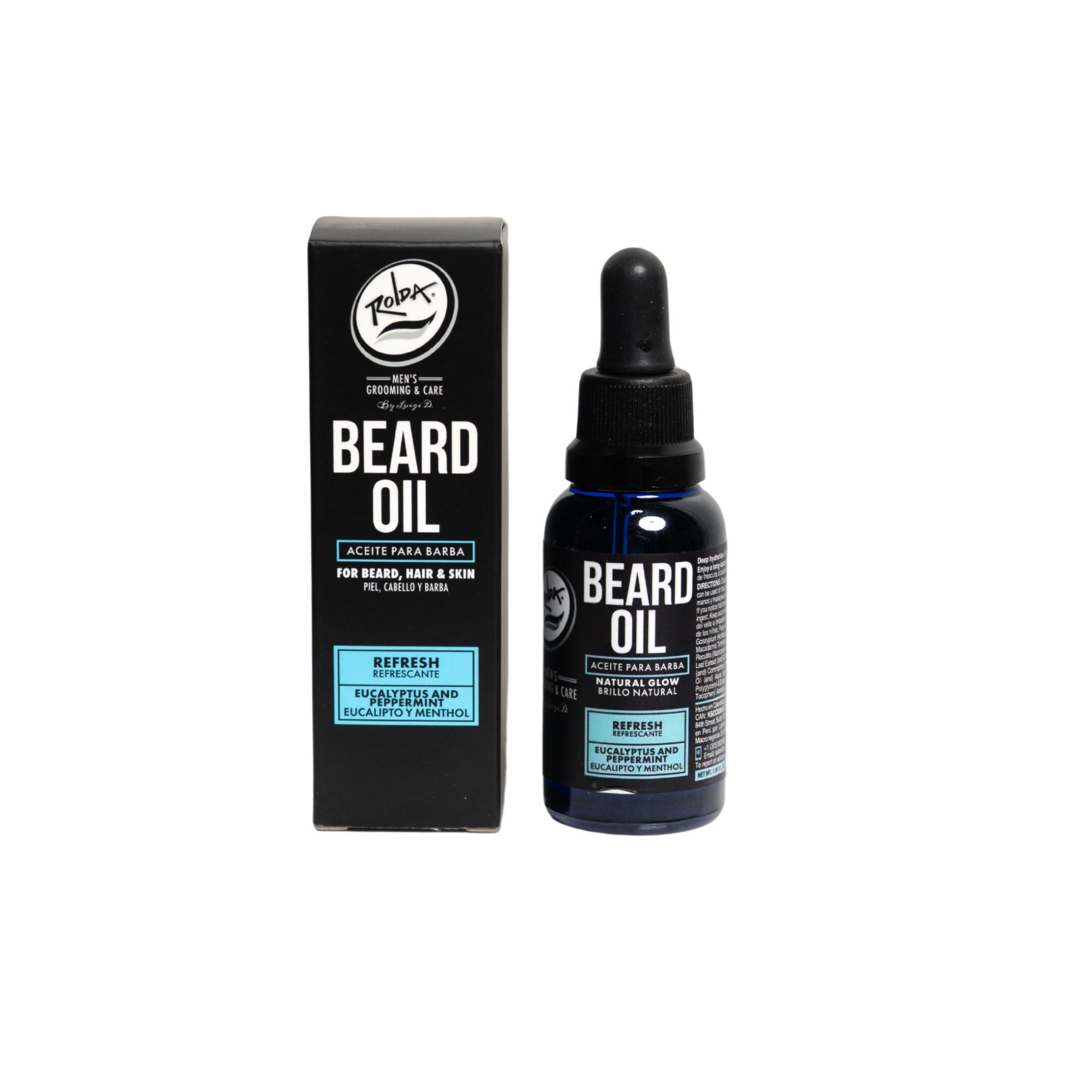Rolda - Beard  Oil For Beard Hair | Ideal For Sensitive Skin, Antioxidant Rich, Fight Dry & Itchy Beard, Non-greasy, Organic Extract