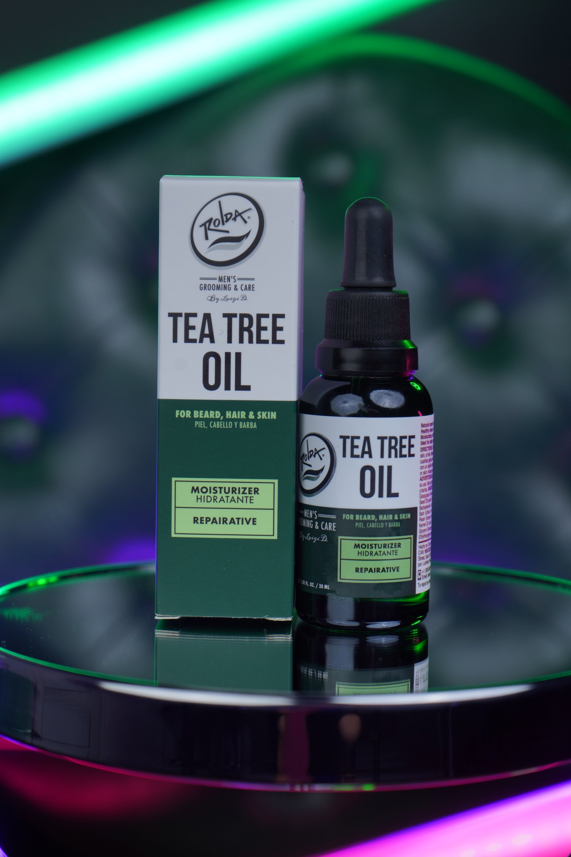 Rolda - Tea Tree Oil For Beard Hair | Ideal For Sensitive Skin, Antioxidant Rich, Fight Dry & Itchy Beard, Non-greasy, Organic Extract