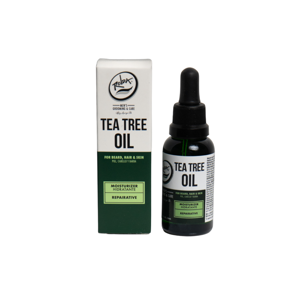 Rolda - Tea Tree Oil For Beard Hair | Ideal For Sensitive Skin, Antioxidant Rich, Fight Dry & Itchy Beard, Non-greasy, Organic Extract