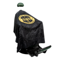 Rolda - Professional Barber Capes | Hair Cutting Capes Black & Gold Desing