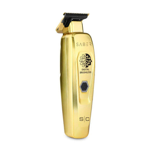 StyleCraft Saber Full Metal Body Digital Brushless Motor Cordless Trimmer Gold