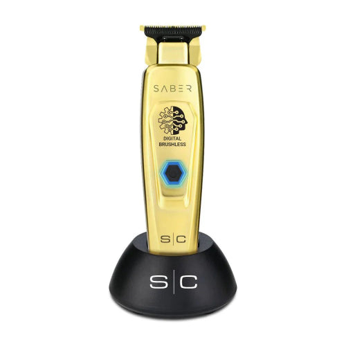StyleCraft Saber Full Metal Body Digital Brushless Motor Cordless Trimmer Gold