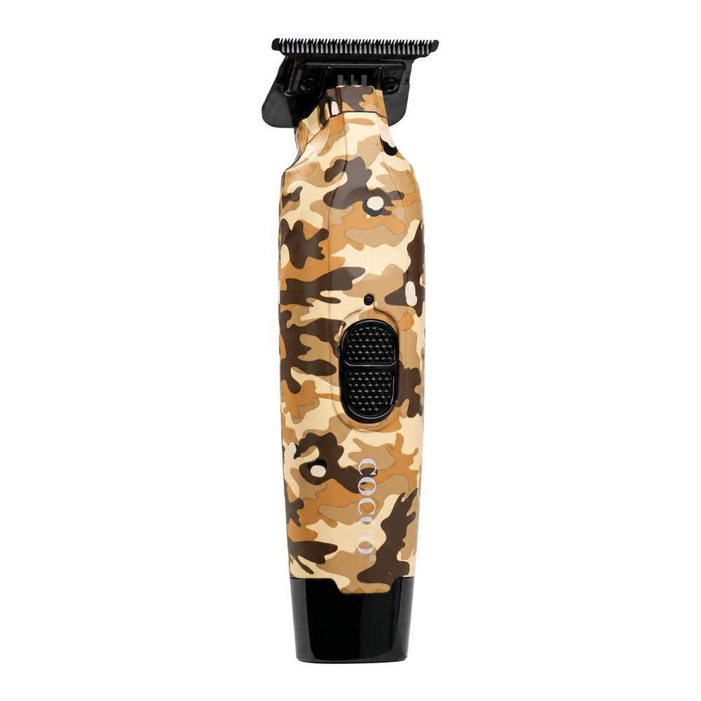 Cocco Hyper Veloce Pro Cordless Trimmer – Limited Edition Camo | Graphene Digital Gap Blade + Charging Stand | JCAVES USA