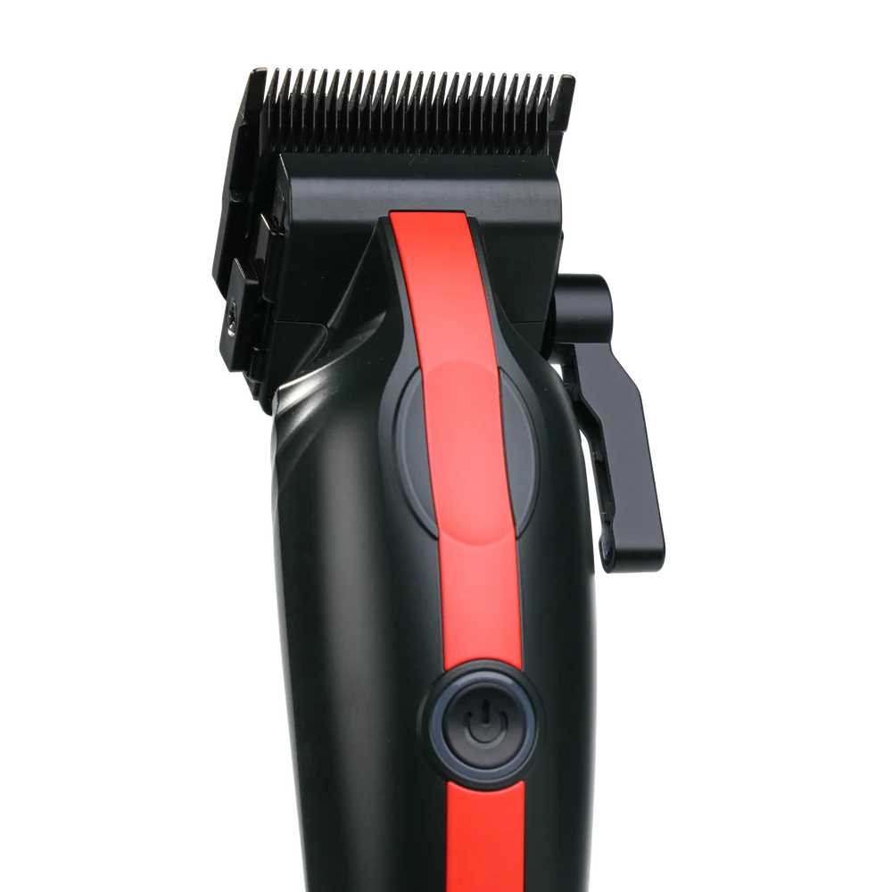 COCCO® Veloce Lite Clipper Black/Red Stripe | Professional Cordless Hair Clipper
