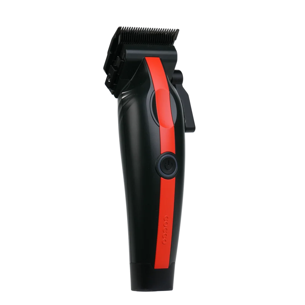 COCCO® Veloce Lite Clipper Black/Red Stripe | Professional Cordless Hair Clipper