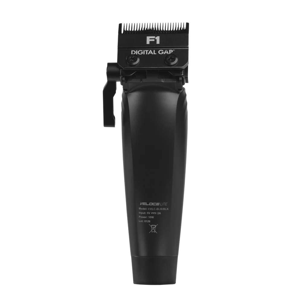 COCCO® Veloce Lite Clipper Black/Black Stripe | Professional Cordless Clipper