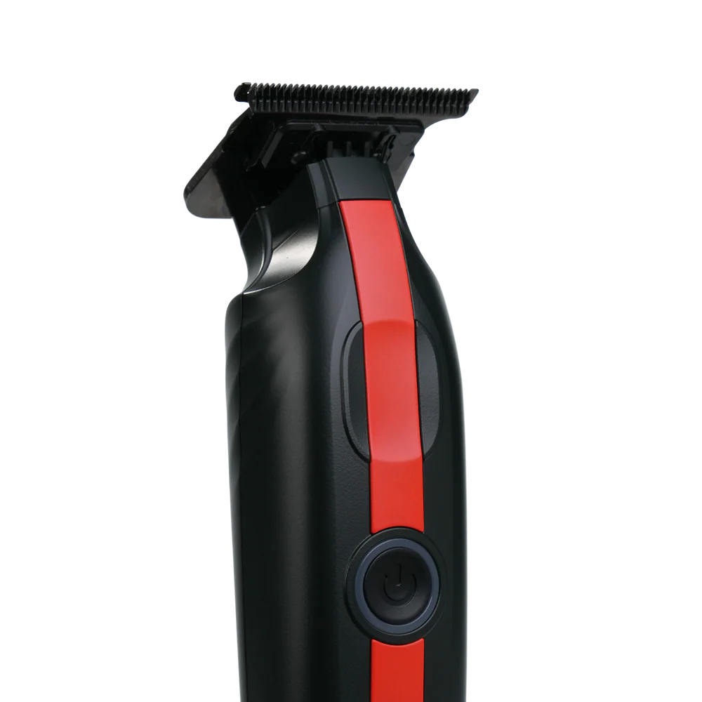 COCCO® Veloce Lite Trimmer Black/Red Stripe | Professional Cordless Trimmer
