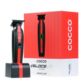 COCCO® Veloce Lite Trimmer Black/Red Stripe | Professional Cordless Trimmer