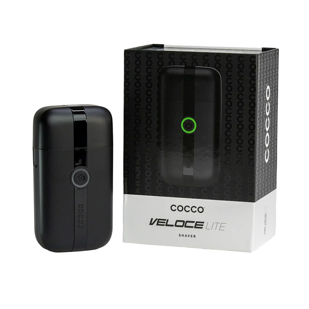 COCCO® Veloce Lite Shaver Black/Black Stripe | Professional Dual Foil Shaver