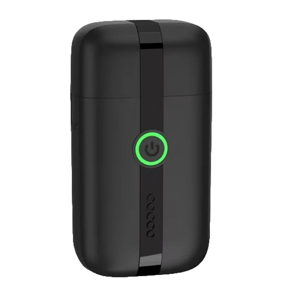 COCCO® Veloce Lite Shaver Black/Black Stripe | Professional Dual Foil Shaver