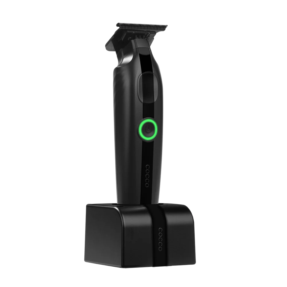 COCCO® Veloce Lite Trimmer Black/Black Stripe | Professional Cordless Trimmer