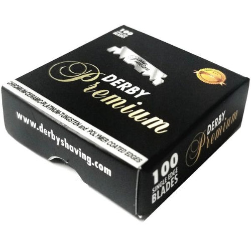 Derby Premium Single Edge Blades – 100 Pack | Professional Razor Blades for Barbers & Shaving | JCAVES USA