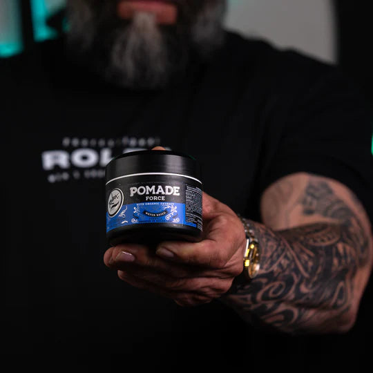 Rolda - Force Hair Pomade | Water Based Formula, Medium Hold, Medium Shine, Washes Out Easily, All Day Hold, Flake-free, Alcohol-free