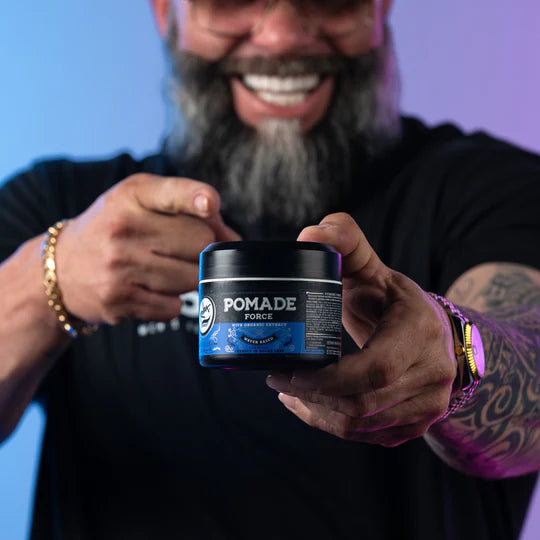 Rolda - Force Hair Pomade | Water Based Formula, Medium Hold, Medium Shine, Washes Out Easily, All Day Hold, Flake-free, Alcohol-free