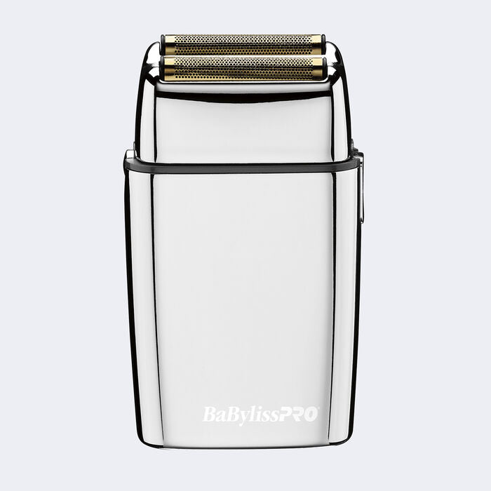 BaBylissPRO FOILFX02 Cord/Cordless Metal Double-Foil Shaver – Silver, Professional Grooming Tool | JCAVES USA