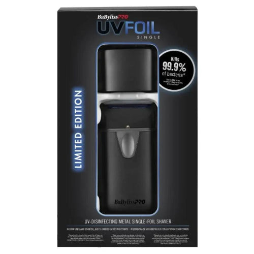 BaBylissPRO® UVFOIL Matte Black UV Single-Foil Shaver Limited Edition