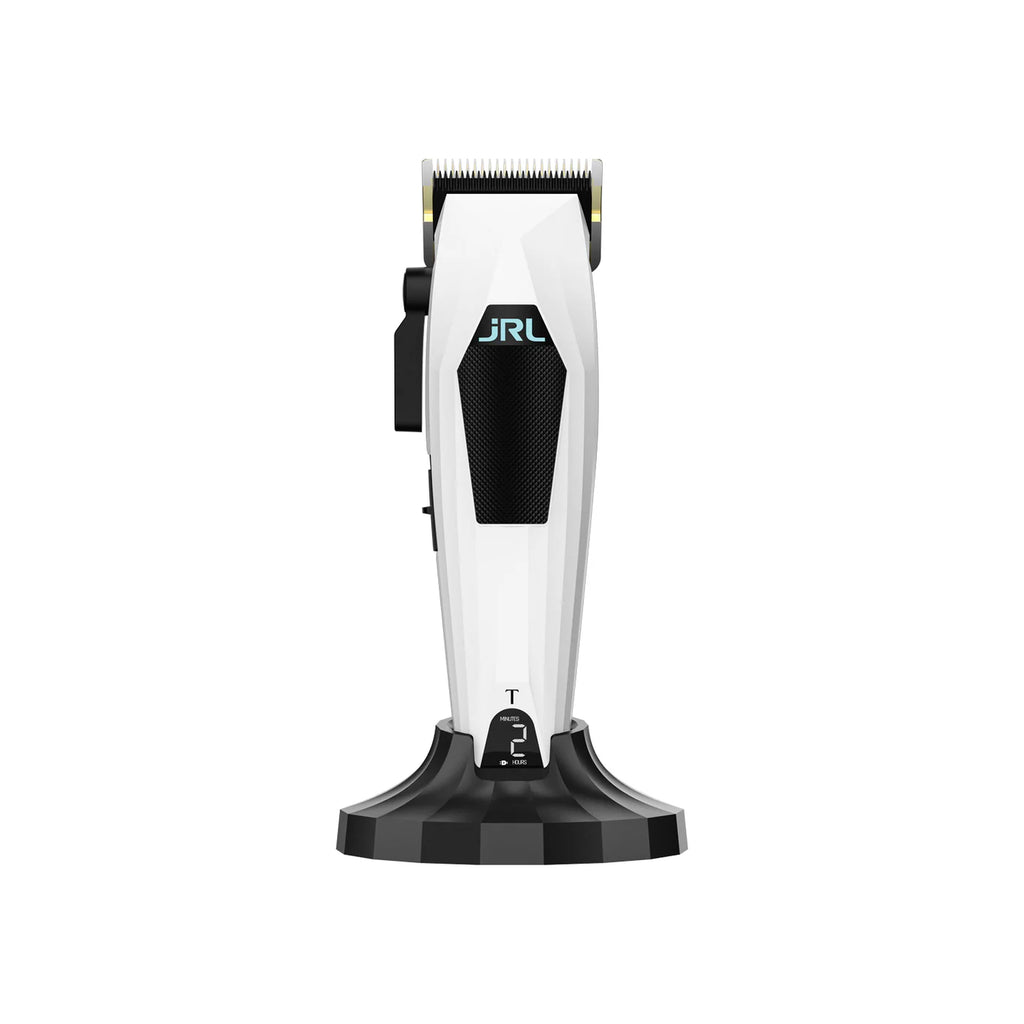 JRL 3000C White Professional Cordless Clipper | Fade Blade