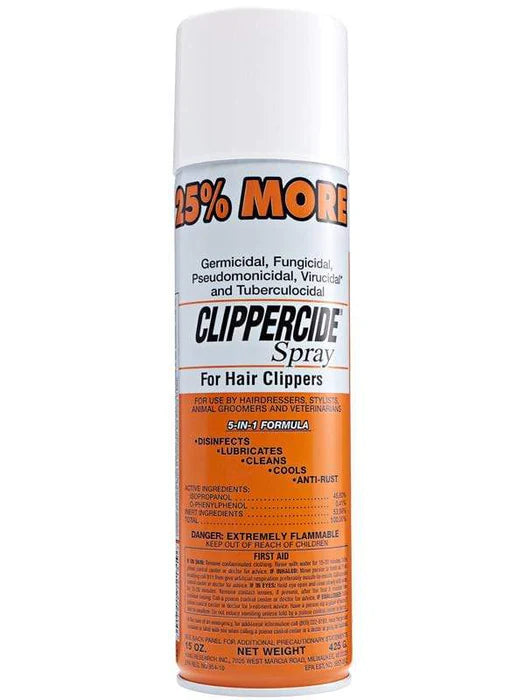 Clippercide Disinfectant Spray 12oz – Professional Clipper & Tool Sanitizer | JCAVES USA