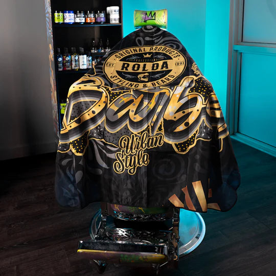 Rolda - Professional Barber Capes | Hair Cutting Capes GOLD STYLE URBAN CAPE