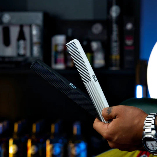 Rolda - Barber Hair Styling Comb Kit | 3-Pack (WHITE)