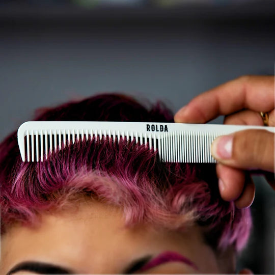 Rolda - Men's Barber Hair Styling Comb | 7-in, Carbon-Fiber, Static Free