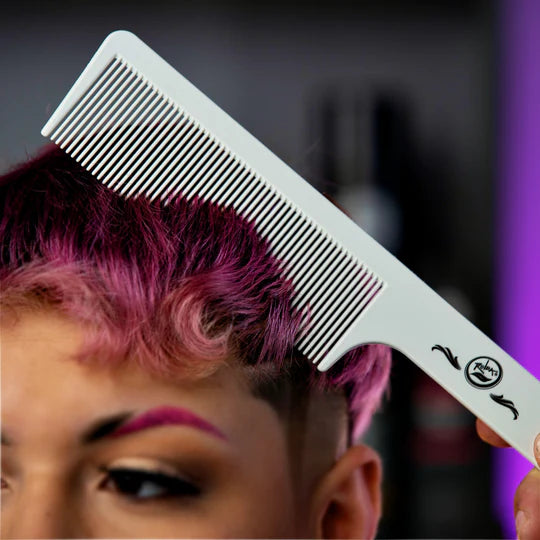 Rolda - Men's Flat Top Hair Styling Comb | Carbon Fiber Comb, Light Weight, 9 Inch