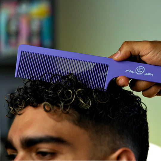 Rolda - Men's Flat Top Hair Styling Comb | Carbon Fiber Comb, Light Weight, 9 Inch