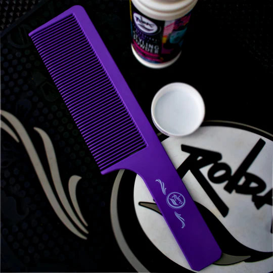Rolda - Men's Flat Top Hair Styling Comb | Carbon Fiber Comb, Light Weight, 9 Inch