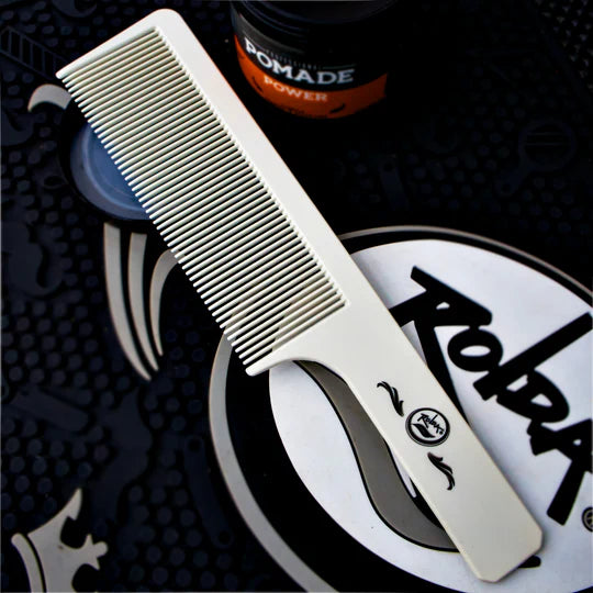 Rolda - Men's Flat Top Hair Styling Comb | Carbon Fiber Comb, Light Weight, 9 Inch