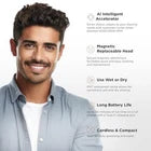 Cocco Impacto Micro Wet-to-Dry Foil Shaver – Grey | Professional Cordless Shaver for Hair & Beard | JCAVES USA