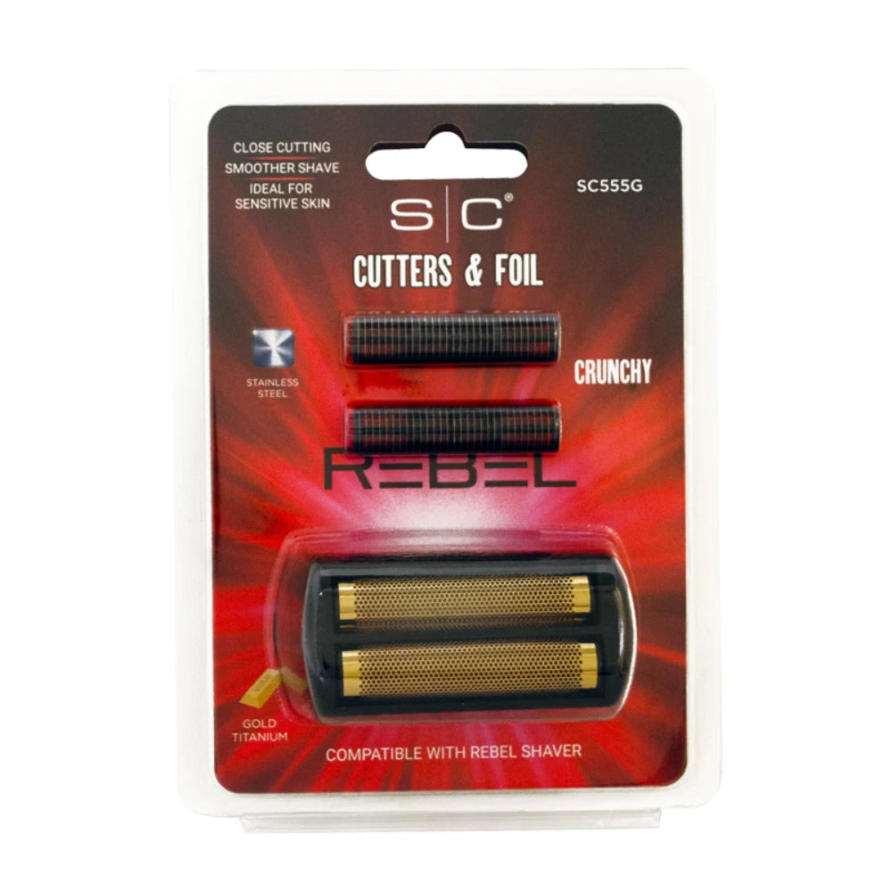 Stylecraft Rebel Shaver Replacement Gold Foil Head and Cutter Set | SC555G