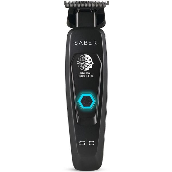 StyleCraft Saber Full Metal Body Digital Brushless Motor Cordless Trimmer Black